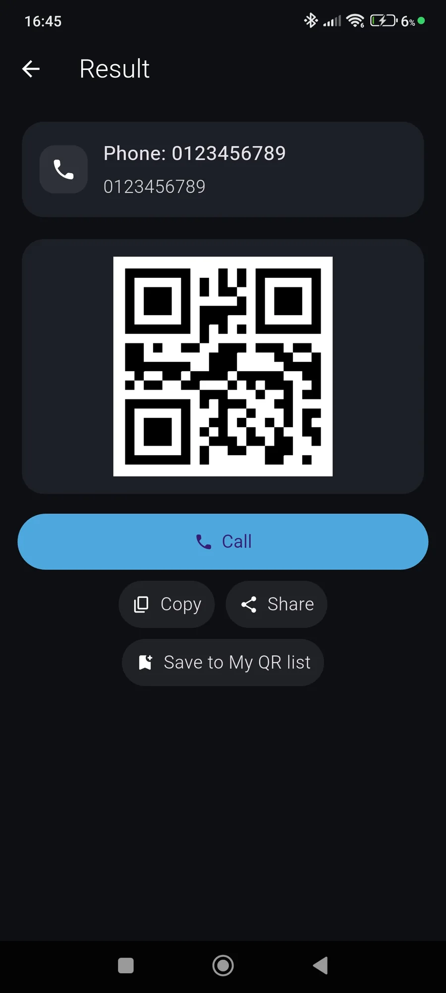 QuickQR app preview 2